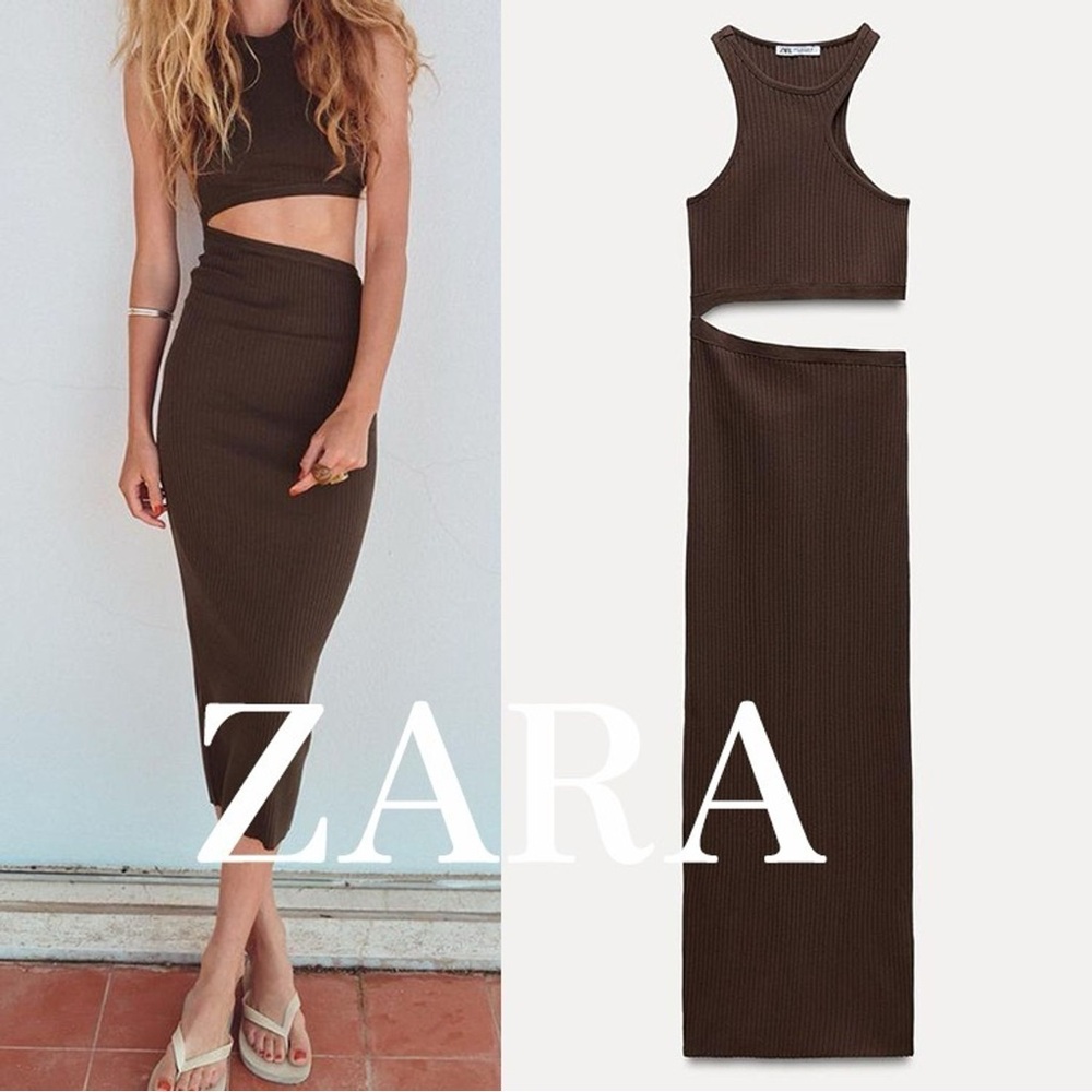 Zara Brown Dress | size Small